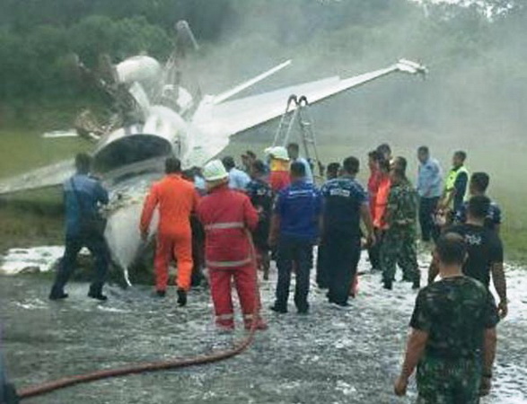 Pesawat F-16 Alami Insiden Akan Diperbaiki di Lanud Iswahyudi